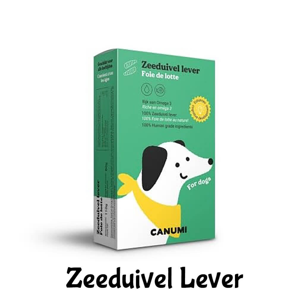 Canumi gezonde vis hond zeeduivel zeeduivellever atlantische oceaan