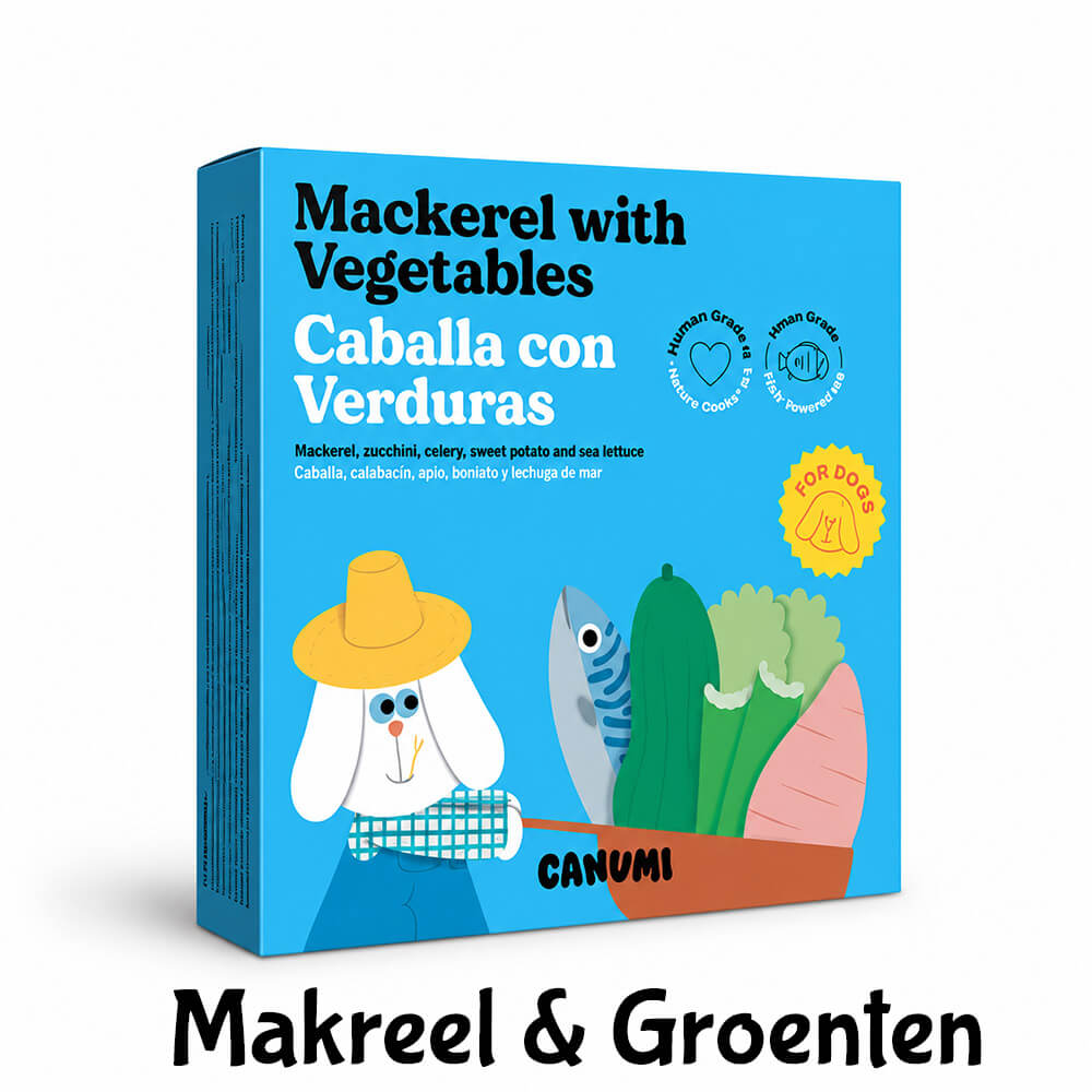 Canumi hond grootverpakking makreel groenten aanbieding