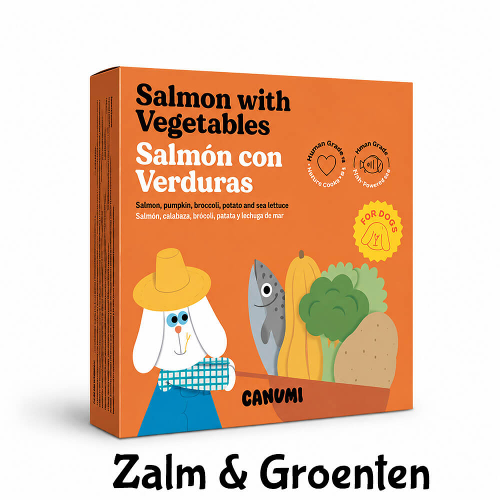 Canumi hond grootverpakking zalm groenten aanbieding
