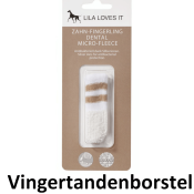 Lila Loves It vingertandenborstel vinger tandenborstel stof hond