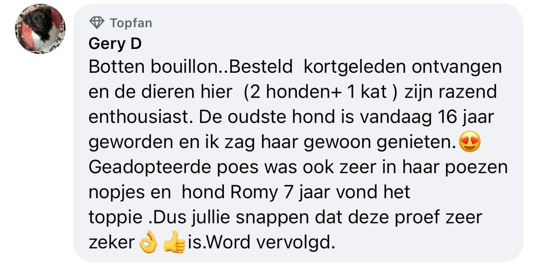 Bottenbouillon kat ervaringen