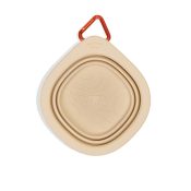 Opvouwbare drinkbak waterbak grote hond beige