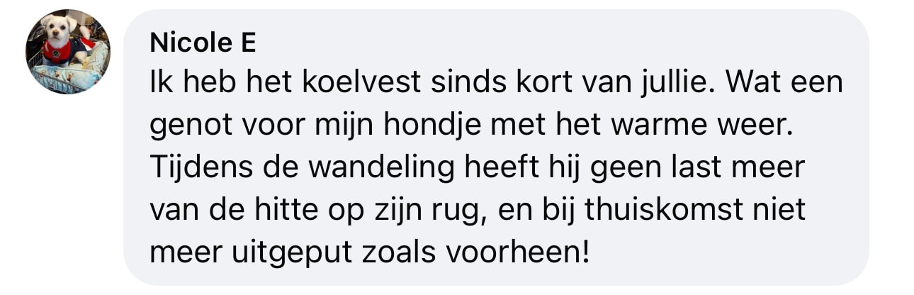 koelvest koeljas hond ervaringen