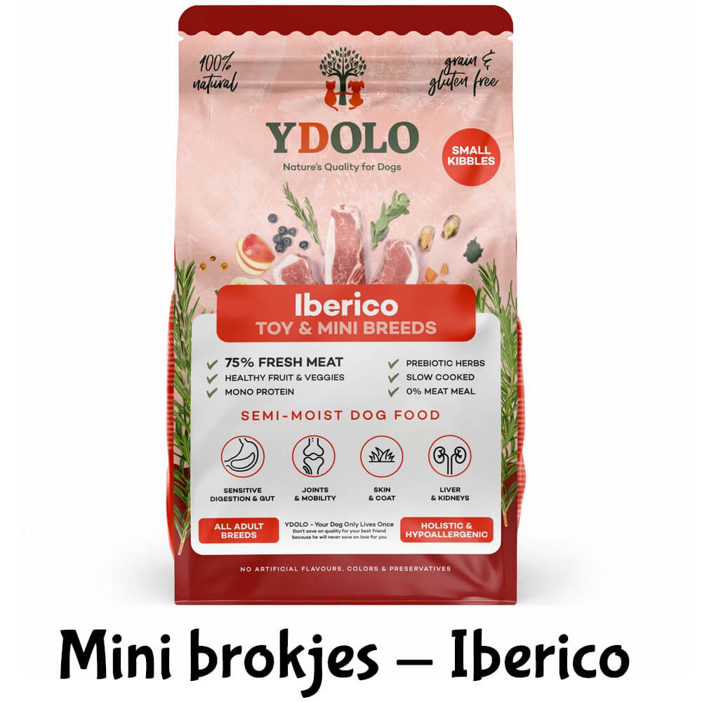 YDOLO hondenbrokken brokjes kleine hond mini iberico aanbieding