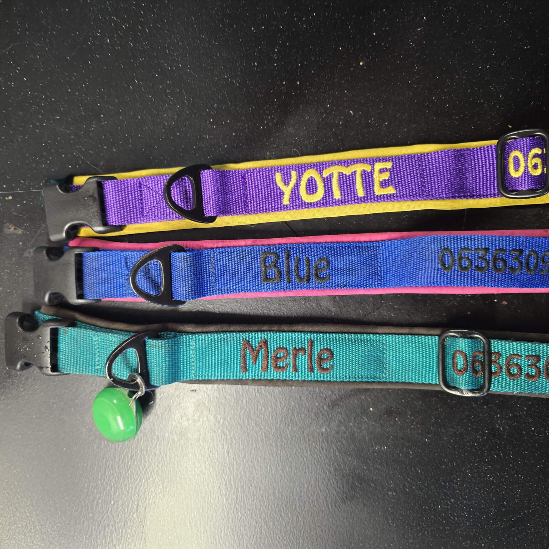 halsband hond met naam en telefoonnummer