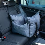 Luxe honden autostoel automand grijs kleine hond 10kg