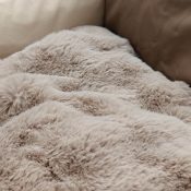 Luxe hondenautostoel autostoel hond beige kussentje