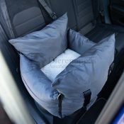 Luxe hondenautostoel grijs kleine hond 10kg