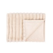 Scruffs Aspen Superzachte deken van luxe imitatiebont hond beige creme