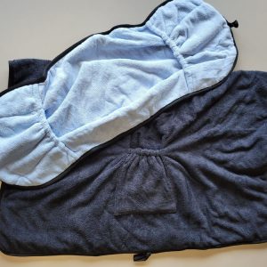Budget set handdoek hond blauw lichtblauw