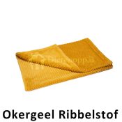 Hondendeken ribbelstof hond deken okergeel
