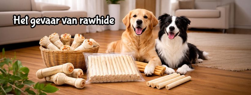 Kauwbotten hond gevaarlijk rawhide hond
