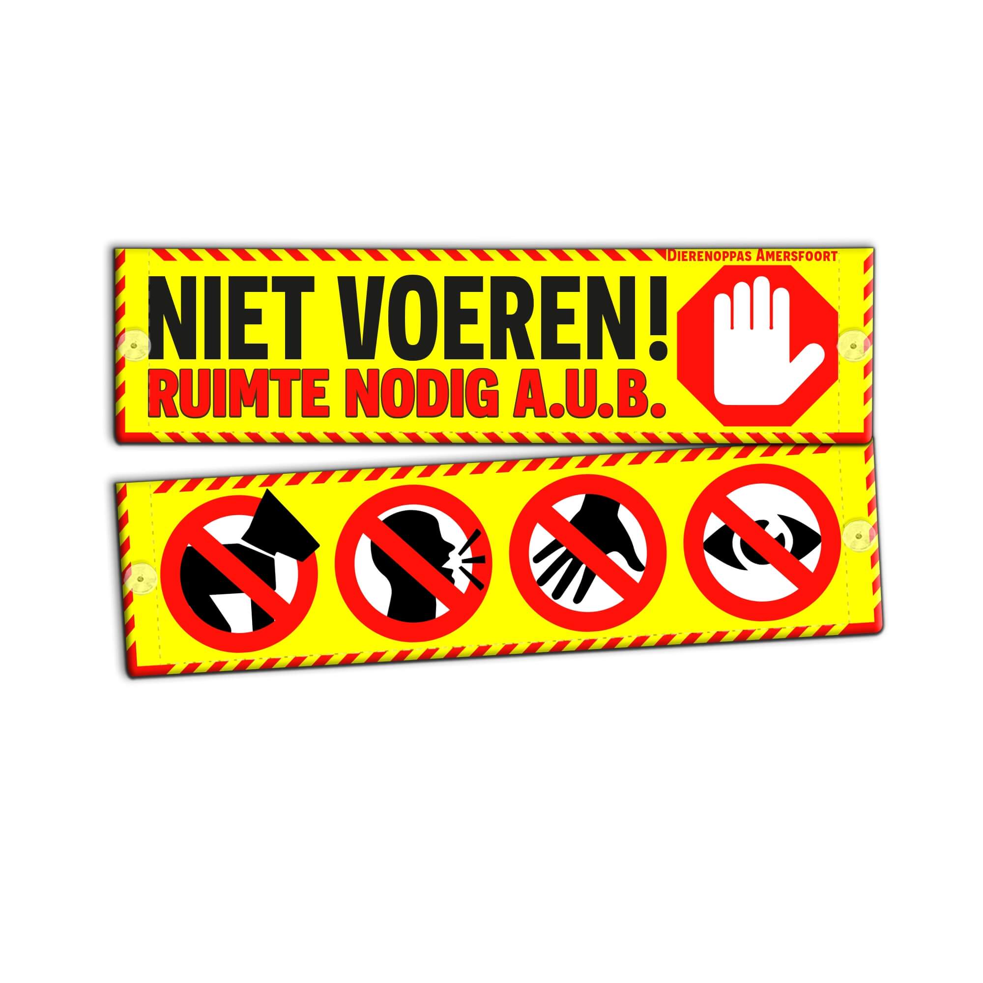 Waarschuwingssleve geel lintje hond niet voeren