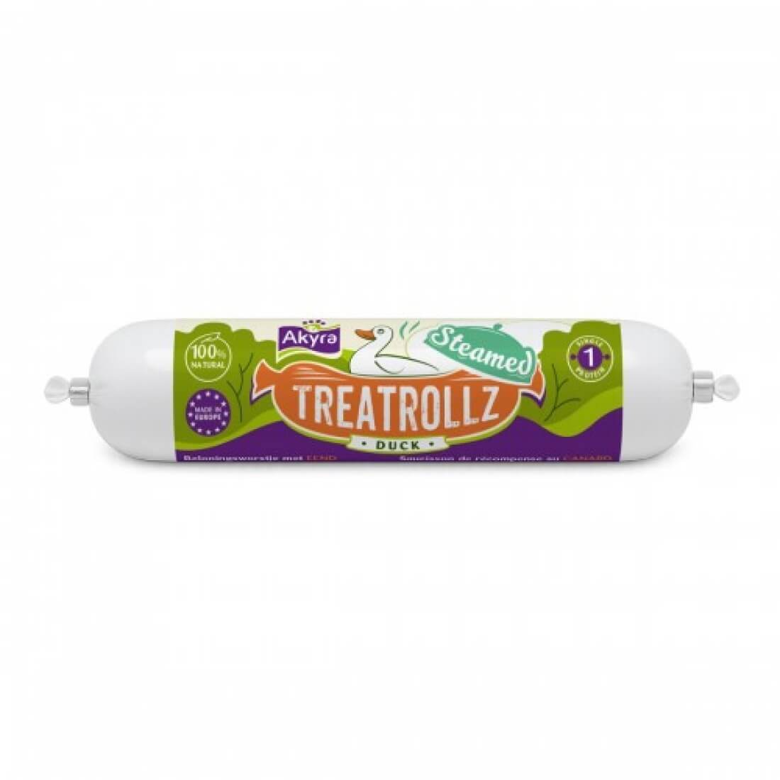 Akyra Steamed Treatrollz gestoomde worst beloning hond eend duck