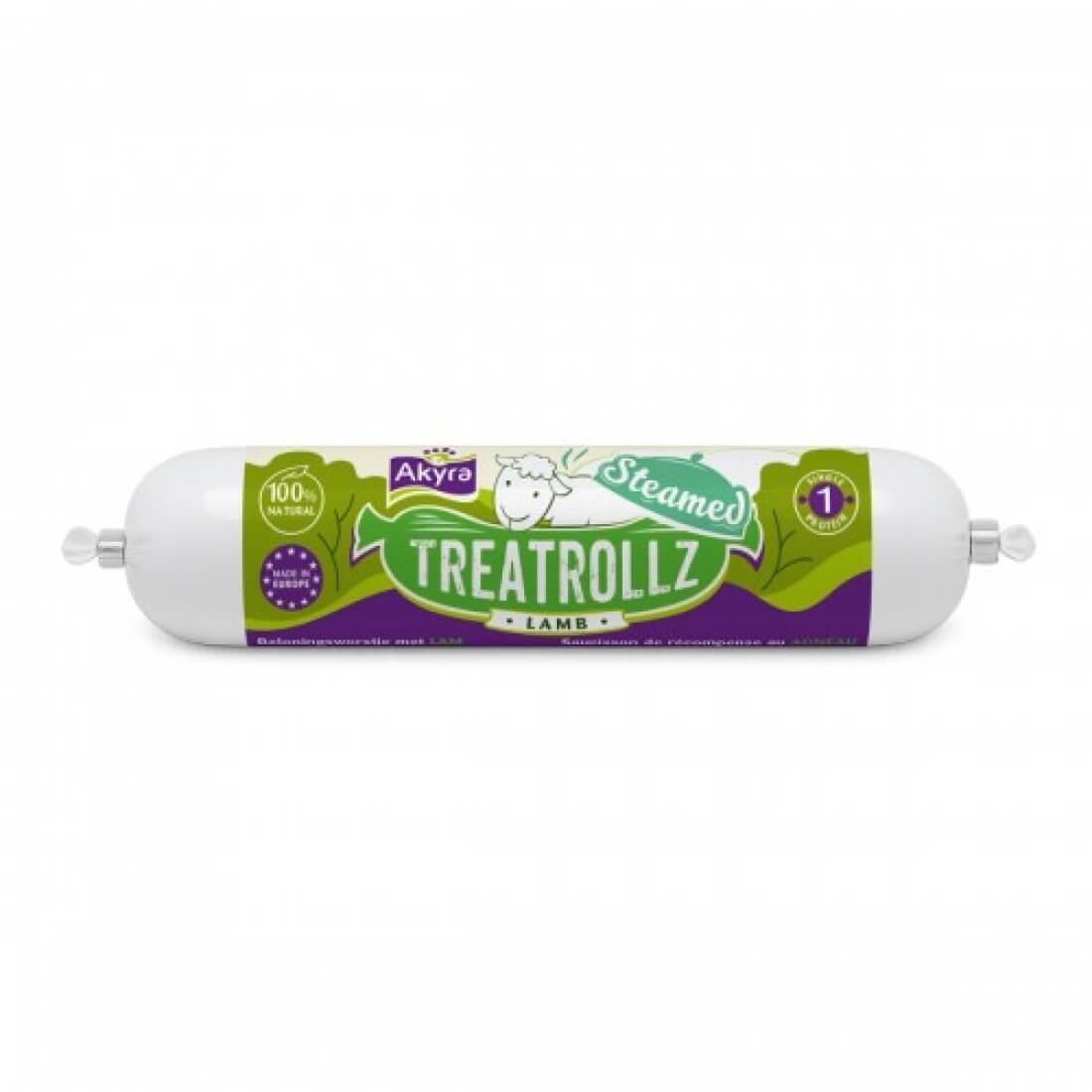 Akyra Steamed Treatrollz gestoomde worst beloning hond lam
