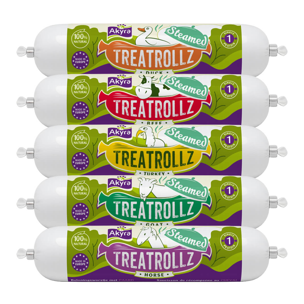 Akyra Treatrollz beloningsworst hond goedkoop aanbieding snijworst