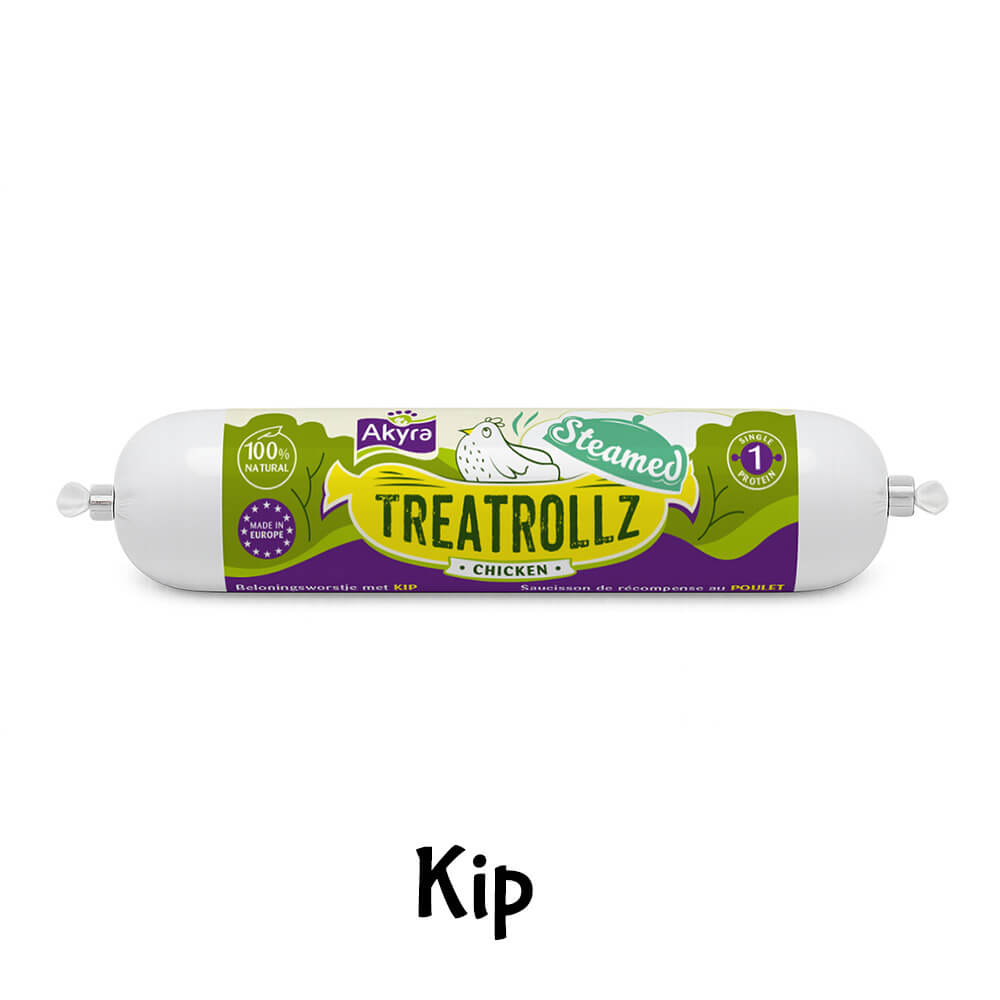 Akyra Treatrolzz worst snijworst hond trainingsworst kip
