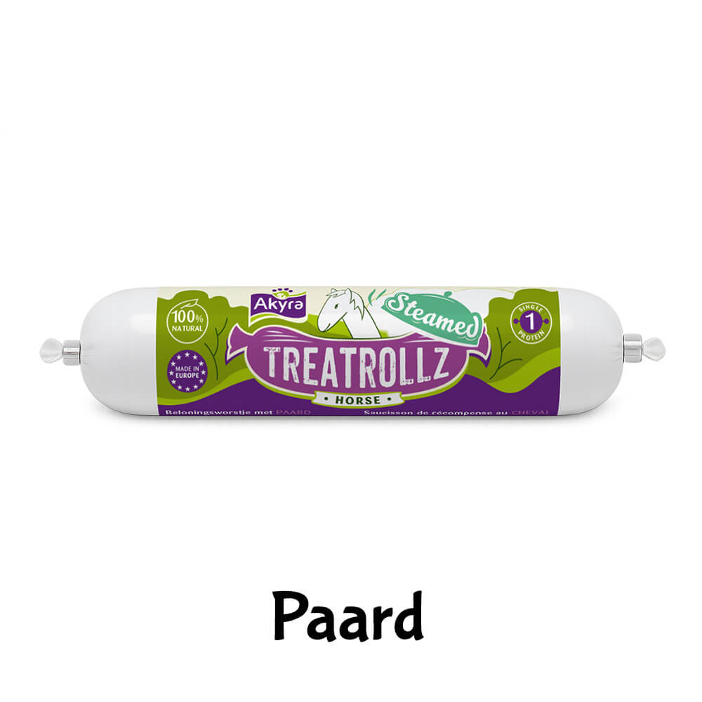 Akyra Treatrolzz worst snijworst hond trainingsworst paars
