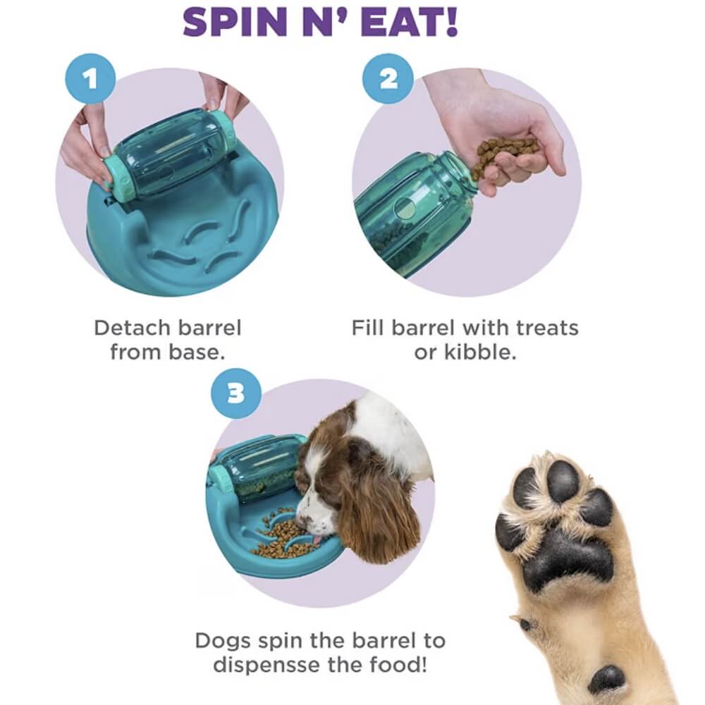 Nina Ottosson - Dog Spin N' Eat Voerpuzzel uitleg