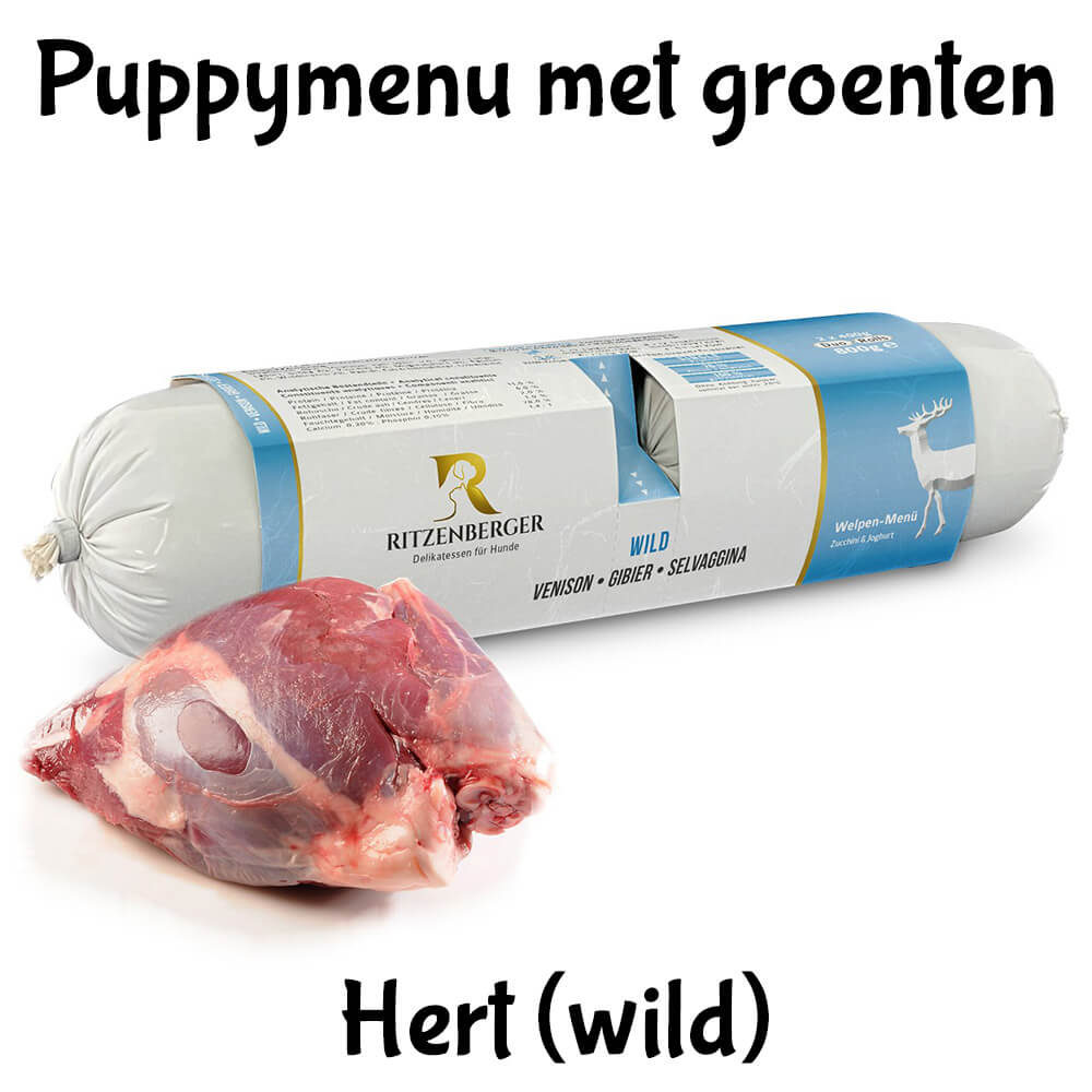Ritzenberger hond vlees worst puppy 'hert