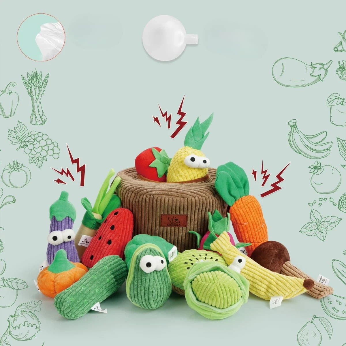 Snuffelmandje Groenten & Fruit voor de Hond - Afbeelding 2